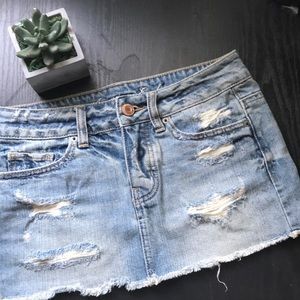 AE denim skirt!